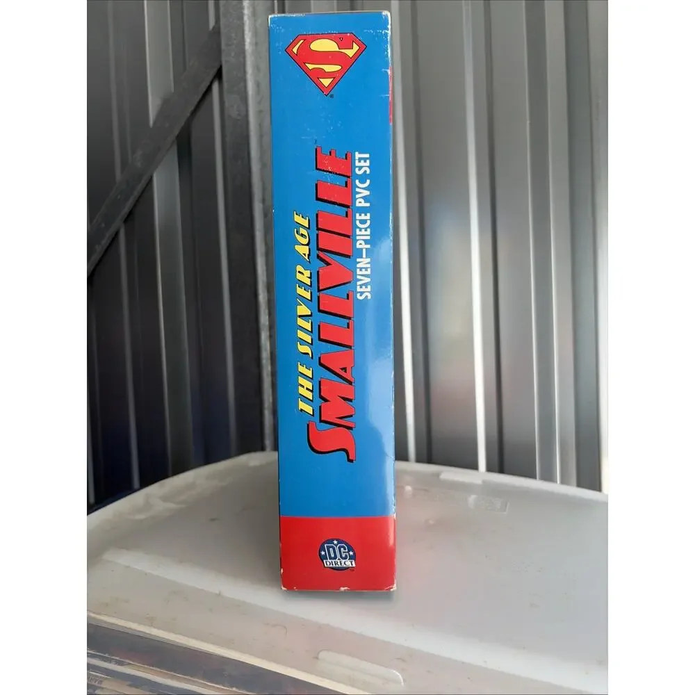 The Silver Age Smallville 7 Piece PVC Set DC Direct NEW
